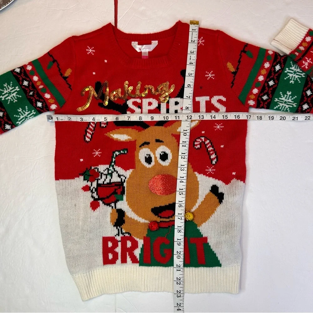 No Boundaries Ugly Christmas Sweater Colorful|Making Spirit Bright |Size S3-5